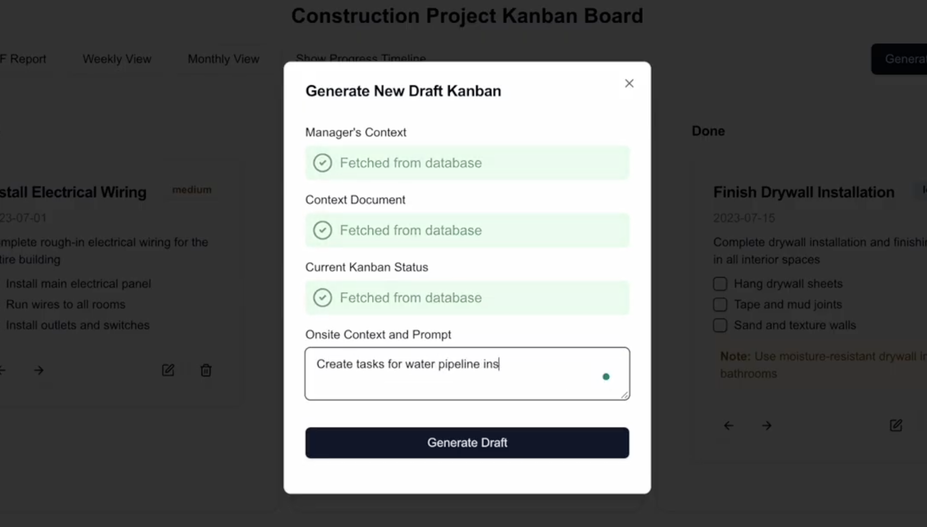 AI Task Generation Prompt