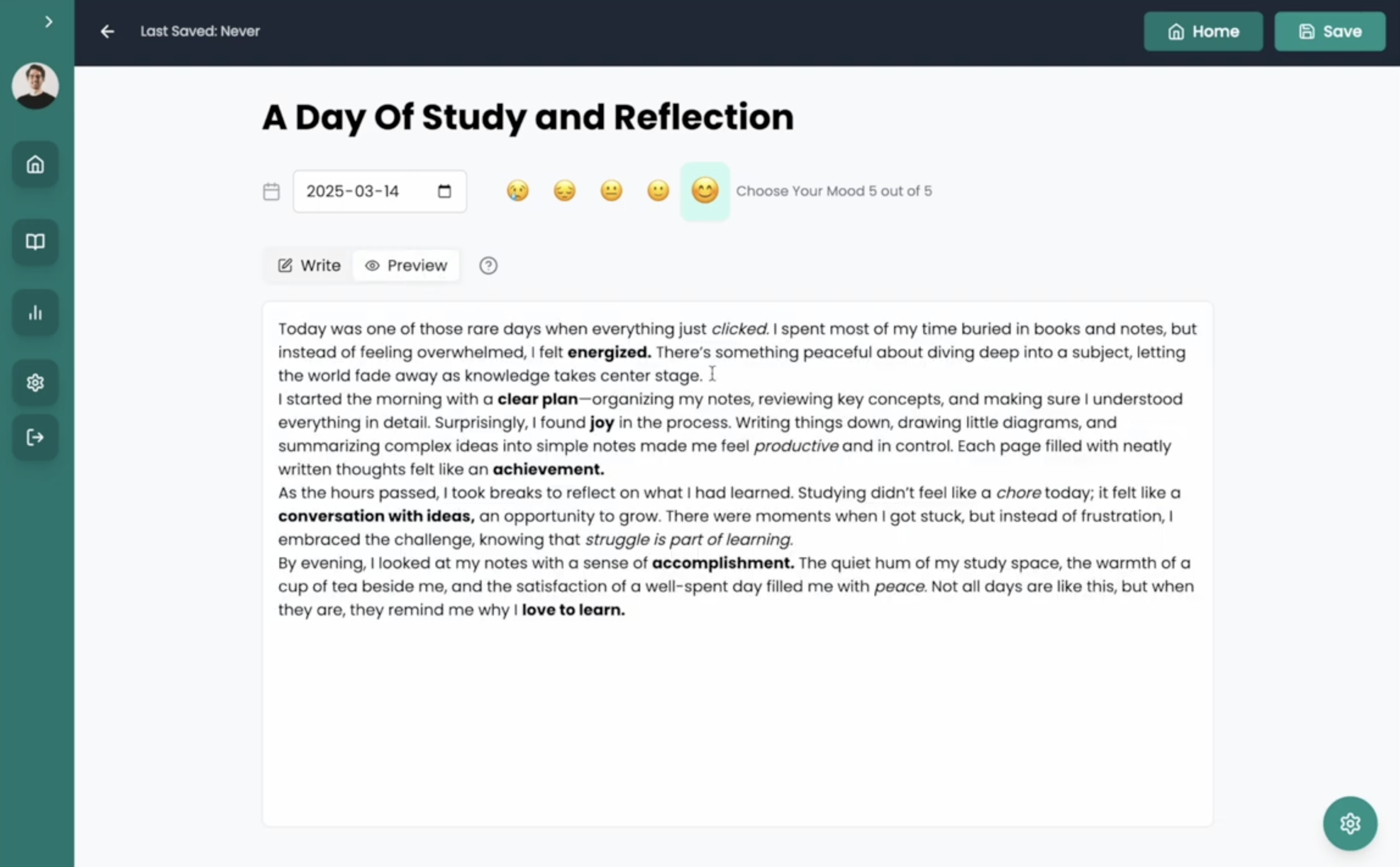 LifeLens Markdown Formatting Guide