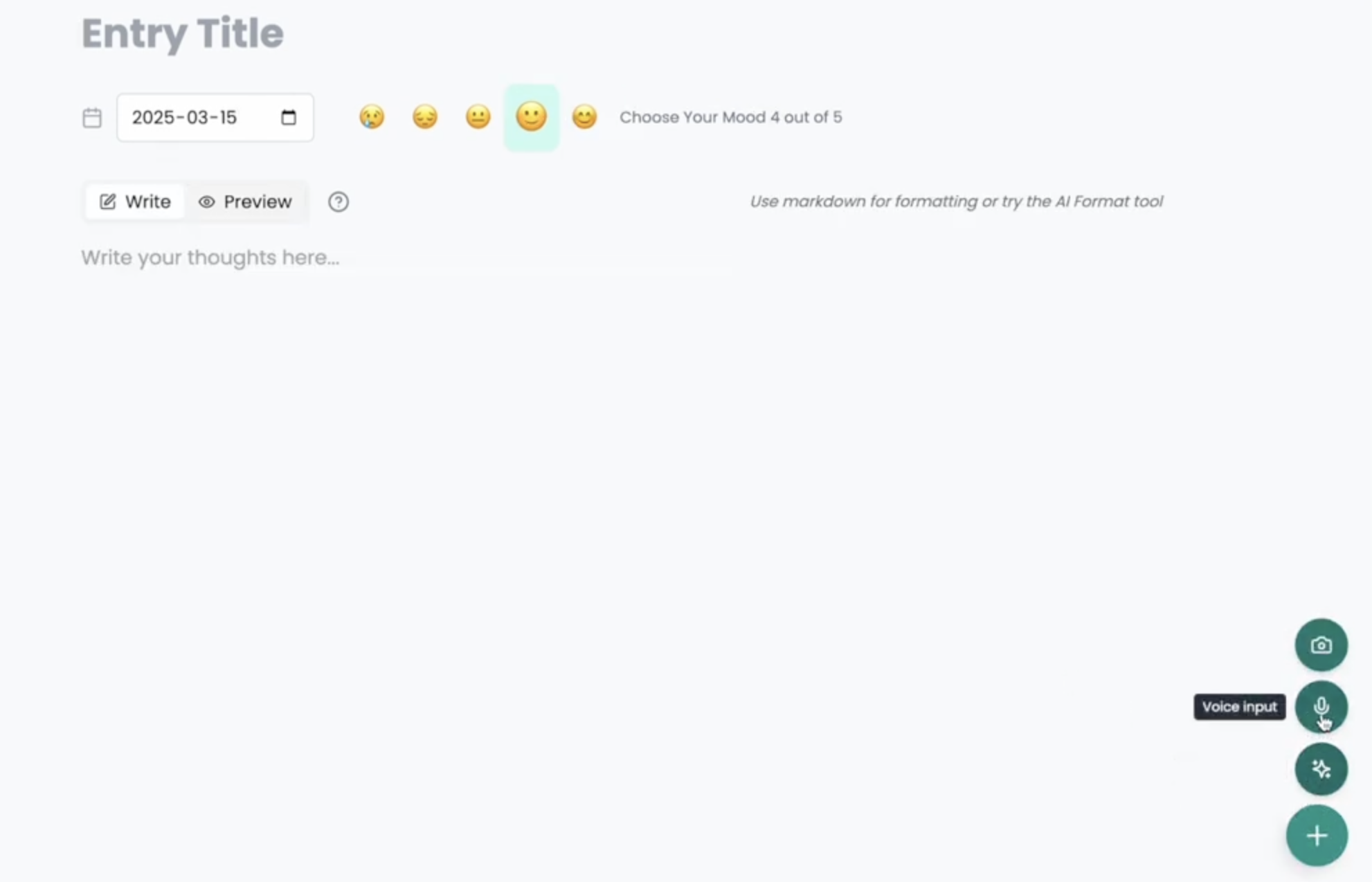 LifeLens Voice Input